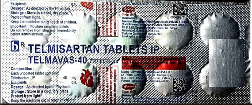 Telmevas-40 Tablet Telmevas-40 Tablet