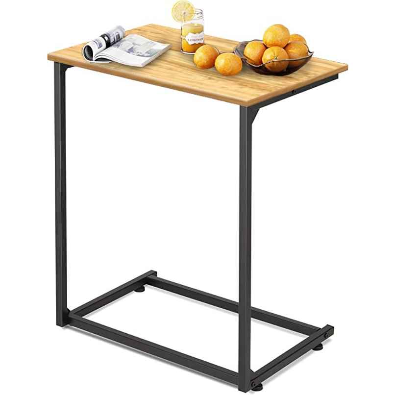 Arlavya Engineered Wood Laptop Table, Ht-26",Width-24",Depth-14"- Natural Brown