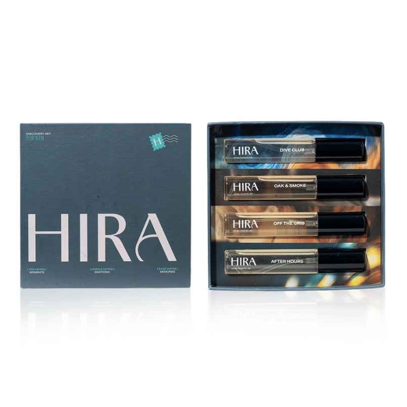 HIRA Discovery Set for Him | EDP | Dive Club, Oak & Smoke, Off The Grid, After Hours