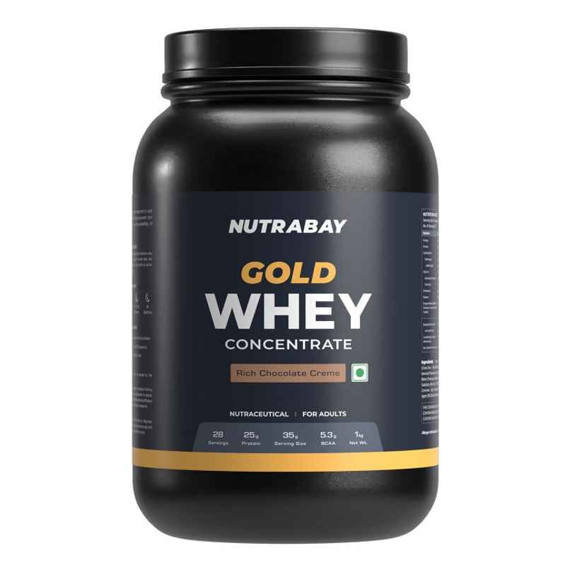 Nutrabay Gold Concentrate Whey Protein Rich Chocolate Creme Nutrabay Gold Concentrate Whey Protein Rich Chocolate Creme