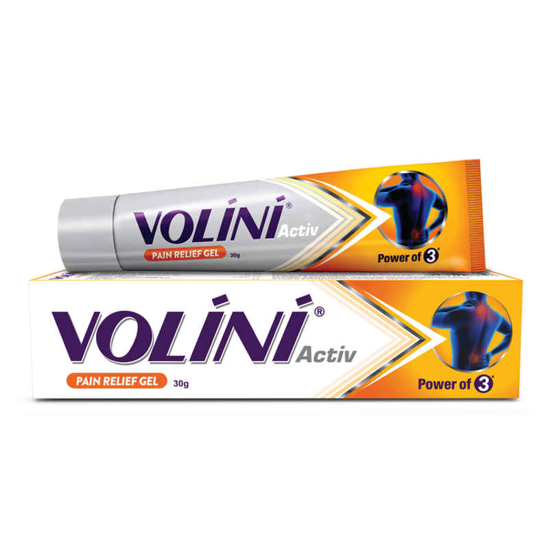 Volini Activ Pain Relief Gel for Sprain, Muscle, Joint, Neck & Low Back Pain Volini Activ Pain Relief Gel for Sprain, Muscle, Joint, Neck & Low Back Pain