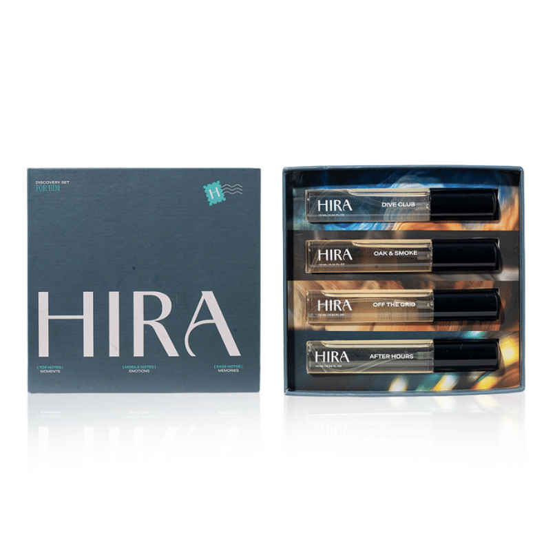 HIRA Discovery Set for Him | EDP | Dive Club, Oak & Smoke, Off The Grid, After Hours HIRA Discovery Set for Him | EDP | Dive Club, Oak & Smoke, Off The Grid, After Hours