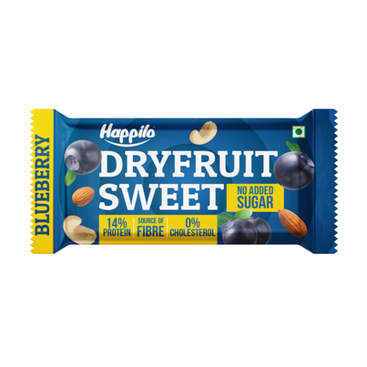 Happilo Premium Blueberries Healthy Dry Fruit Bar