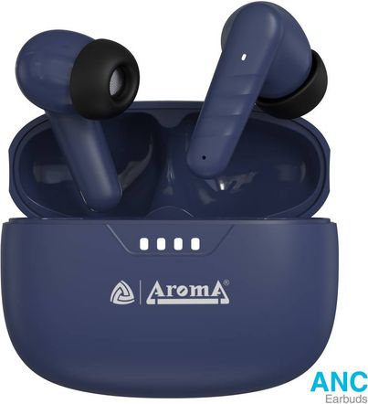 Aroma Nb138 Ascrow - 70 Hours Playback | TWS | Fast Charging | ANC With 32dB Noise Cancellation | Blue Aroma Nb138 Ascrow - 70 Hours Playback | TWS | Fast Charging | ANC With 32dB Noise Cancellation | Blue