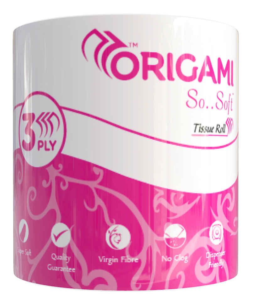 Origami 3 Ply Toilet Roll - 340 Pulls Origami 3 Ply Toilet Roll - 340 Pulls