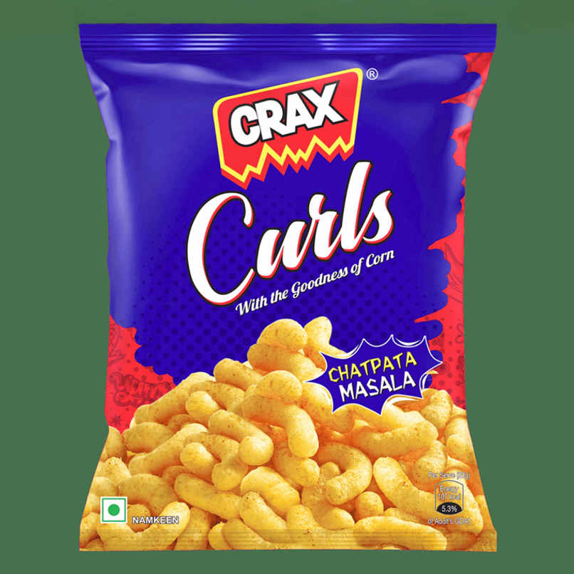 Crax Curls Chatpata Masala Puff Snacks | Crispy & Tasty