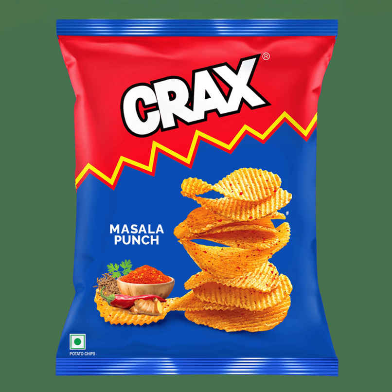 Crax Masala Punch Potato Chips Snacks | Spicy & Crunchy