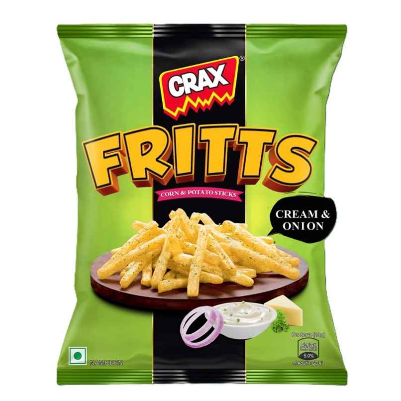 Crax Fritts Sour Cream and Onion Corn & Potato Stick Snacks Crax Fritts Sour Cream and Onion Corn & Potato Stick Snacks