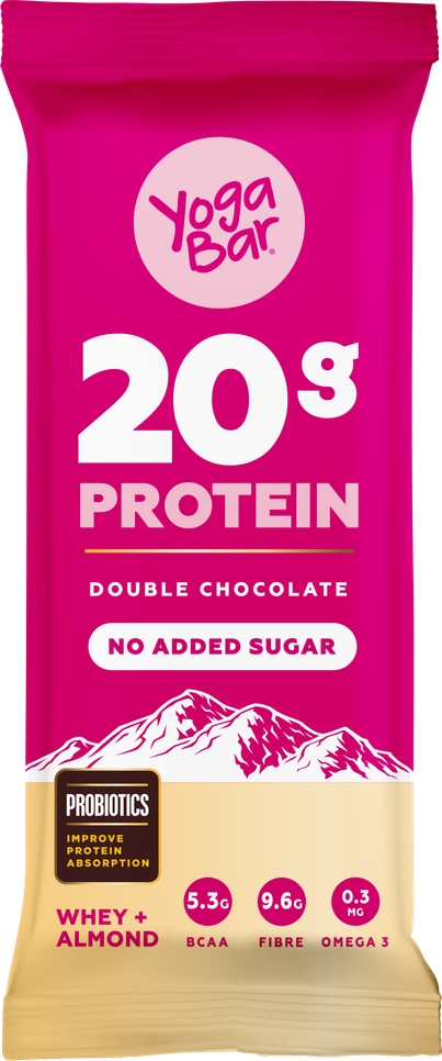 Yoga Bar 20g Protein Bar, Dark Chocolate, No Added Sugar, Multigrain Energy Bar, High Protein Bar