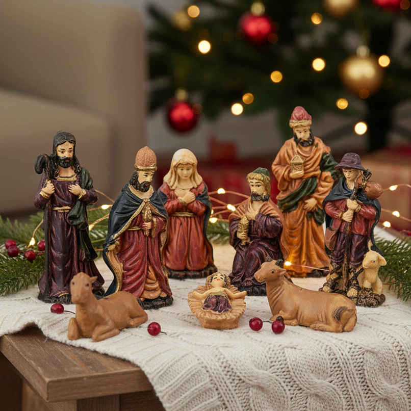 Nativity Set for Christmas Decoration | Jesus Crib Set | Christmas Crib | Nativity Scene | Picfest