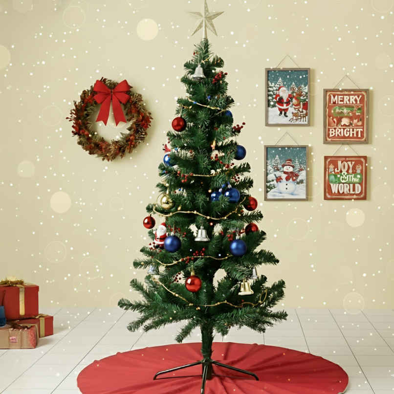 Artificial Christmas Tree | 6 ft Tall | Ideal for Home, Office & Party Decor | Picfest