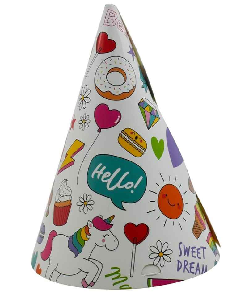 Party Cap | Set Of 10 | Assorted | Chrome Party Cap | Set Of 10 | Assorted | Chrome