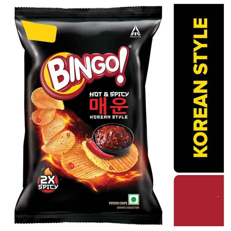Bingo! Hot & Spicy Potato Chips | Korean Style 90 g