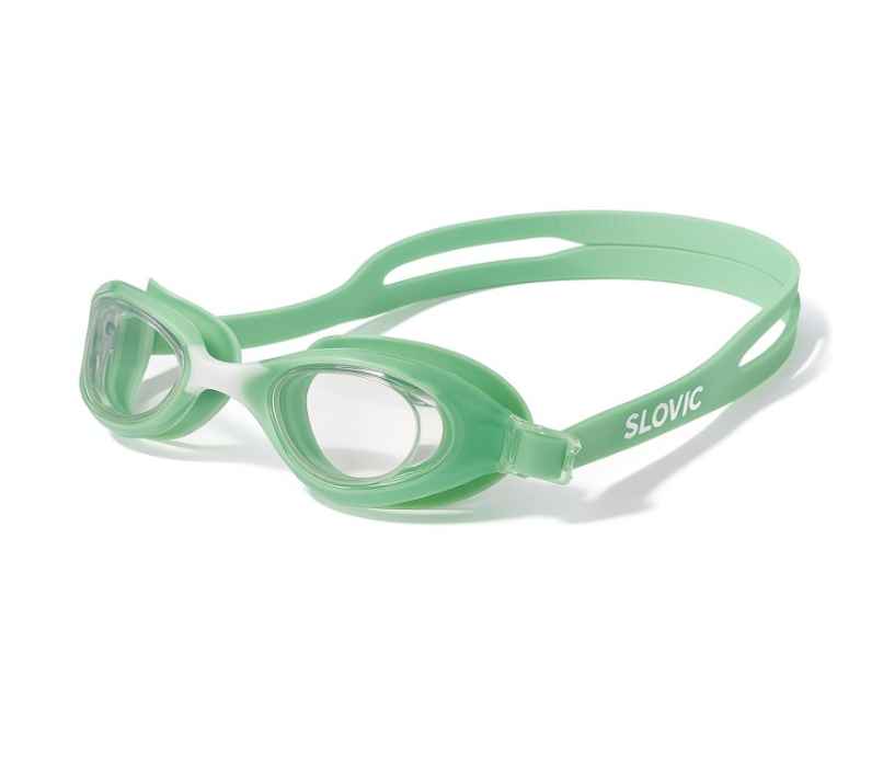 Slovic Adult Swimming Goggles - Basic Maca Green, Anti-Fog with Adjustable Strap Slovic Adult Swimming Goggles - Basic Maca Green, Anti-Fog with Adjustable Strap