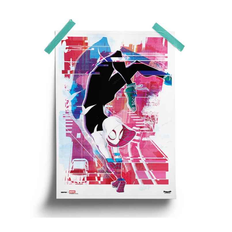 House Of Festivals Spider Gwen- Glitch - Marvel Official Poster House Of Festivals Spider Gwen- Glitch - Marvel Official Poster