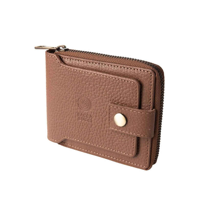 Bacca Bucci Men's Textured Genuine Leather Wallets | Brown - Free Size