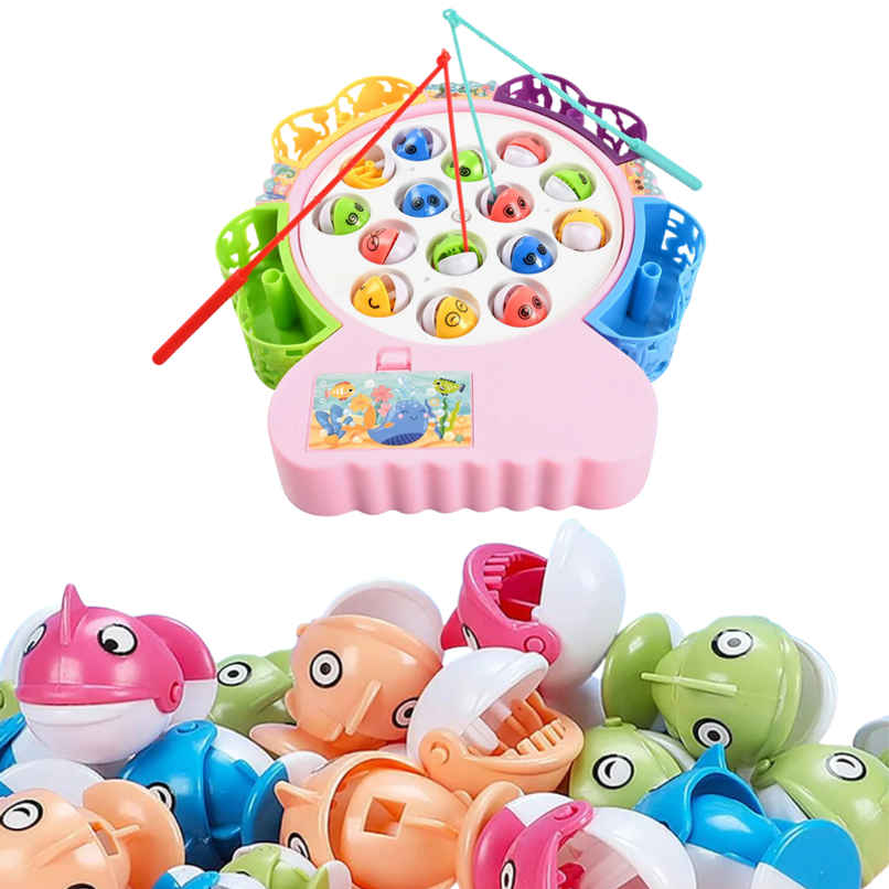 Fablue Musical Fish Catching Tabletop Game Toy For Kids - Learning And Educational Toy