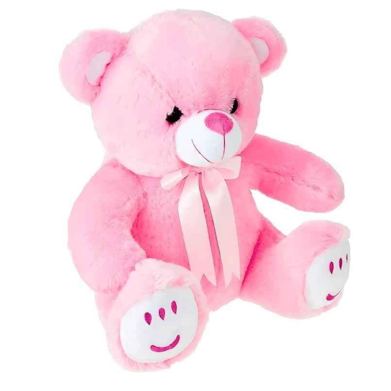 Fablue Teddy Bear Plush Soft Toy Animal for Kids | Pink | 33 cm