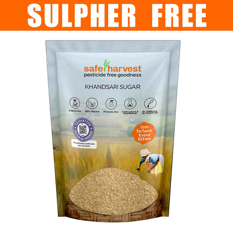 Safe Harvest Pesticide-Free Khandsari Sugar | Artisanal | No Artificial Flavors Safe Harvest Pesticide-Free Khandsari Sugar | Artisanal | No Artificial Flavors