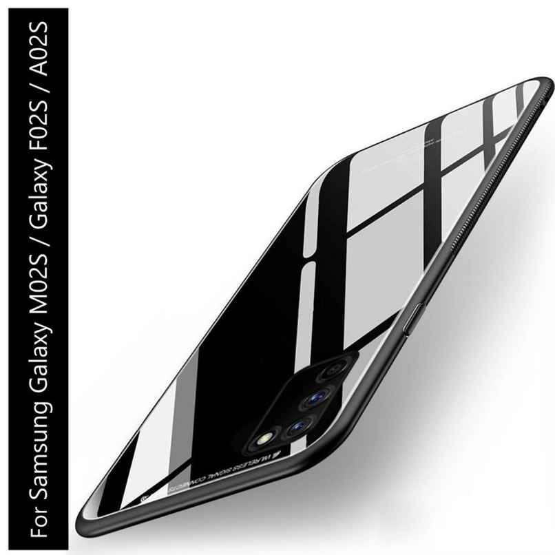 Kwine Case Samsung Galaxy M02S / Galaxy F02S / A02S Back Cover - Glass Case
