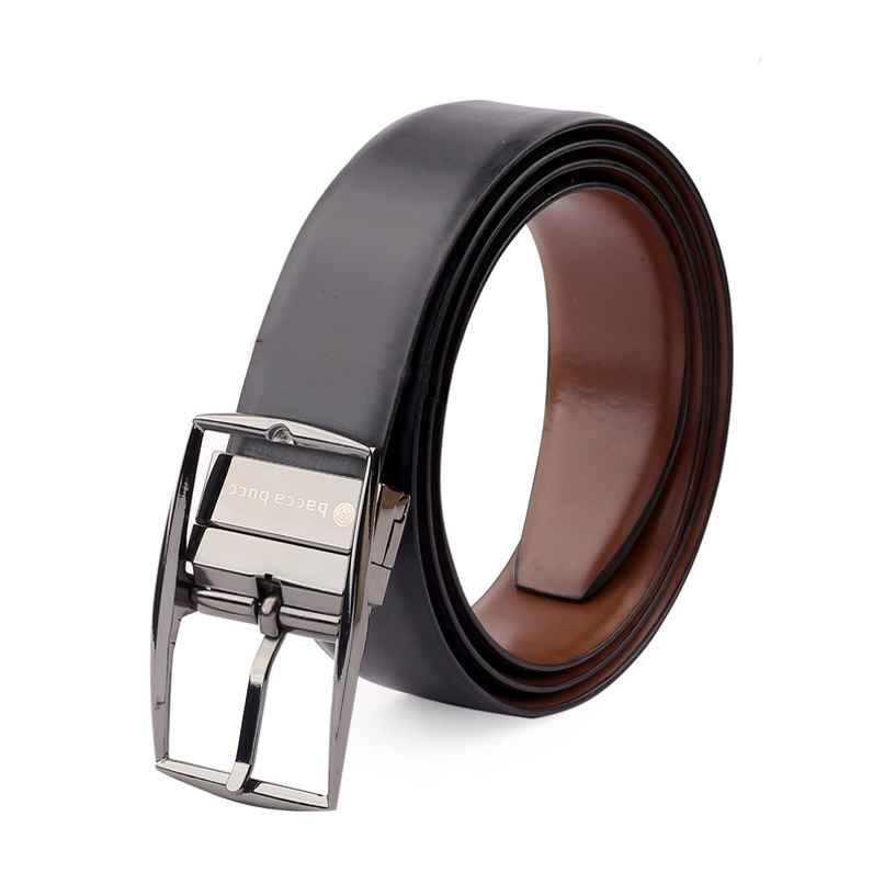 Bacca Bucci Reversible Genuine Leather Classic Dress Belt for Men-black & Brown Waist | 32