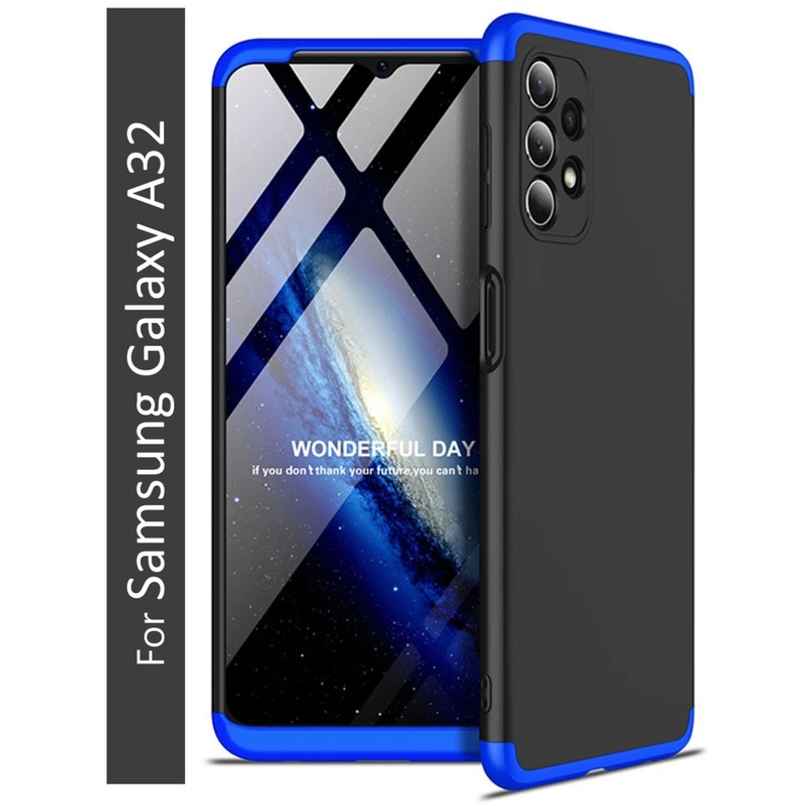 Kwine Case Samsung Galaxy A32 Back Cover - 360 Degree Case - Blue Color Kwine Case Samsung Galaxy A32 Back Cover - 360 Degree Case - Blue Color