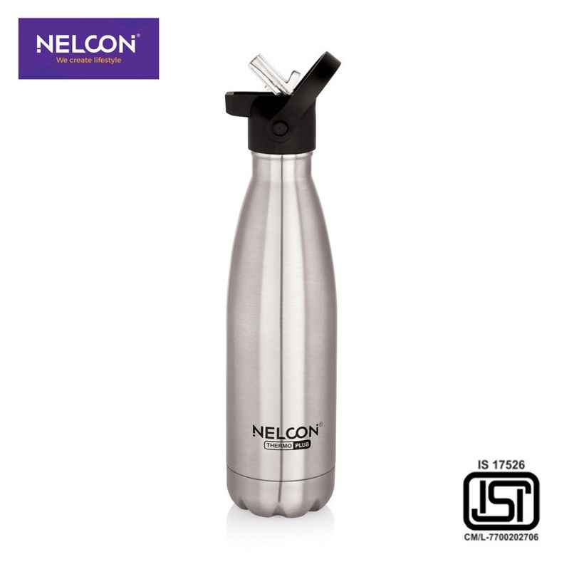 Nelcon Cola Duo Vacuum Insulated Flask | 24 hrs Hot & Cold | ISI Certified | 500 ml Nelcon Cola Duo Vacuum Insulated Flask | 24 hrs Hot & Cold | ISI Certified | 500 ml