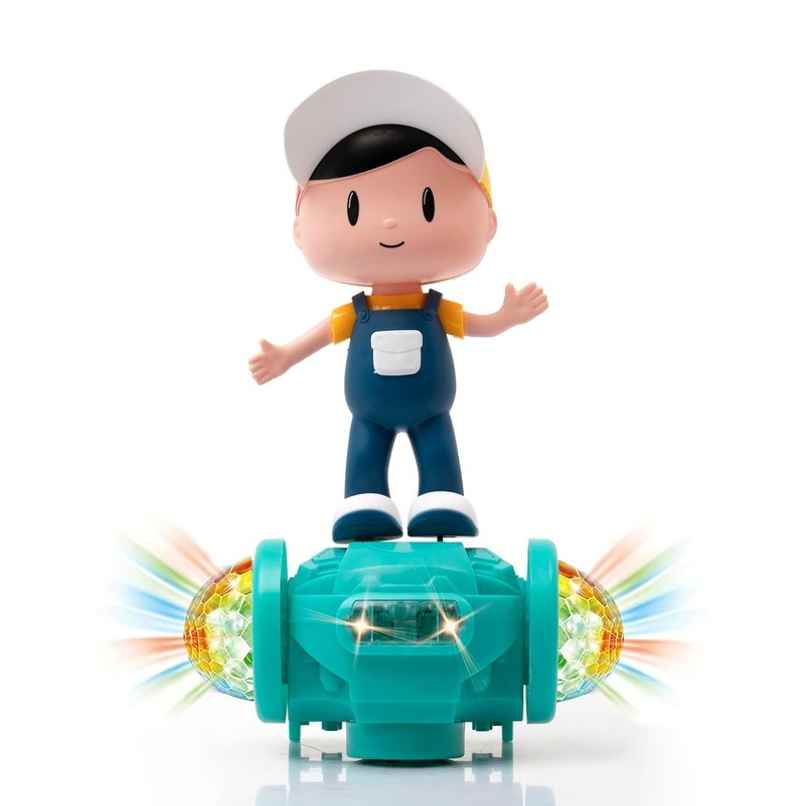 Fablue 360 Degree Rotating Musical Dancing Toy - 5D Light And Sound Dancing Boy | Multicolor