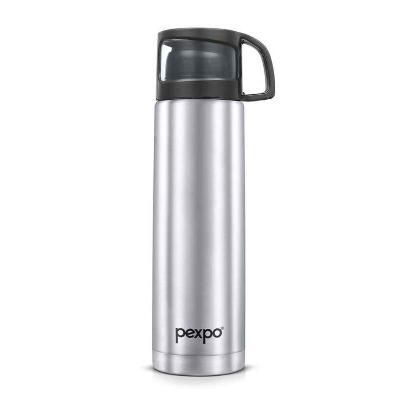 Pexpo Ferrero ISI Certified Vacuum Insulated Hot & Cold Stainless Steel Flask with Jute Bag | 1 L Pexpo Ferrero ISI Certified Vacuum Insulated Hot & Cold Stainless Steel Flask with Jute Bag | 1 L