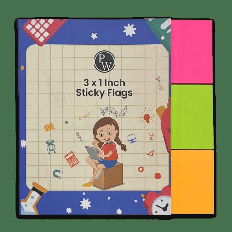 Physics Wallah Sticky Flags 3 x 1 inch Physics Wallah Sticky Flags 3 x 1 inch