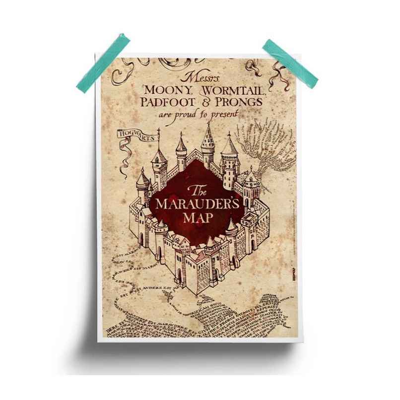 House Of Festivals Harry Potter- The Marauder'S Map - Harry Potter Official Poster House Of Festivals Harry Potter- The Marauder'S Map - Harry Potter Official Poster