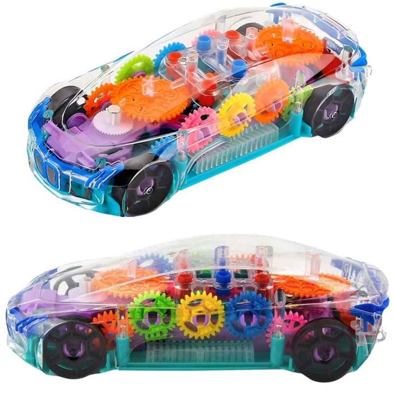 Fablue Multicolor Concept Racing Car For Kids With 3D Flashing Led Lights And Music - Car Toy