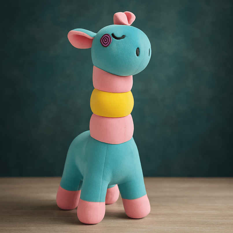 Fablue Adorable Giraffe Soft Toy For Kids - Lightweight And Multifiber Plush Toy Fablue Adorable Giraffe Soft Toy For Kids - Lightweight And Multifiber Plush Toy