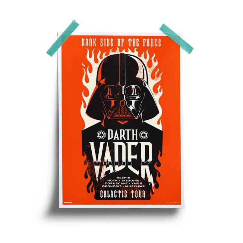 House Of Festivals Darth Vader- Galactic Tour - Star Wars Official Poster House Of Festivals Darth Vader- Galactic Tour - Star Wars Official Poster
