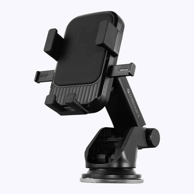 Zebronics CMH110 Car Mobile Holder, Strong Suction for Windshield & Dashboard, Anti-Skid Silicone Zebronics CMH110 Car Mobile Holder, Strong Suction for Windshield & Dashboard, Anti-Skid Silicone