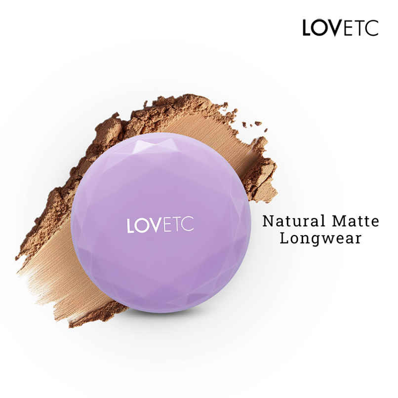 Lovetc Feather | Flirt | Etc Filter Finish Compact | Salted Caramel Tart - 9 g