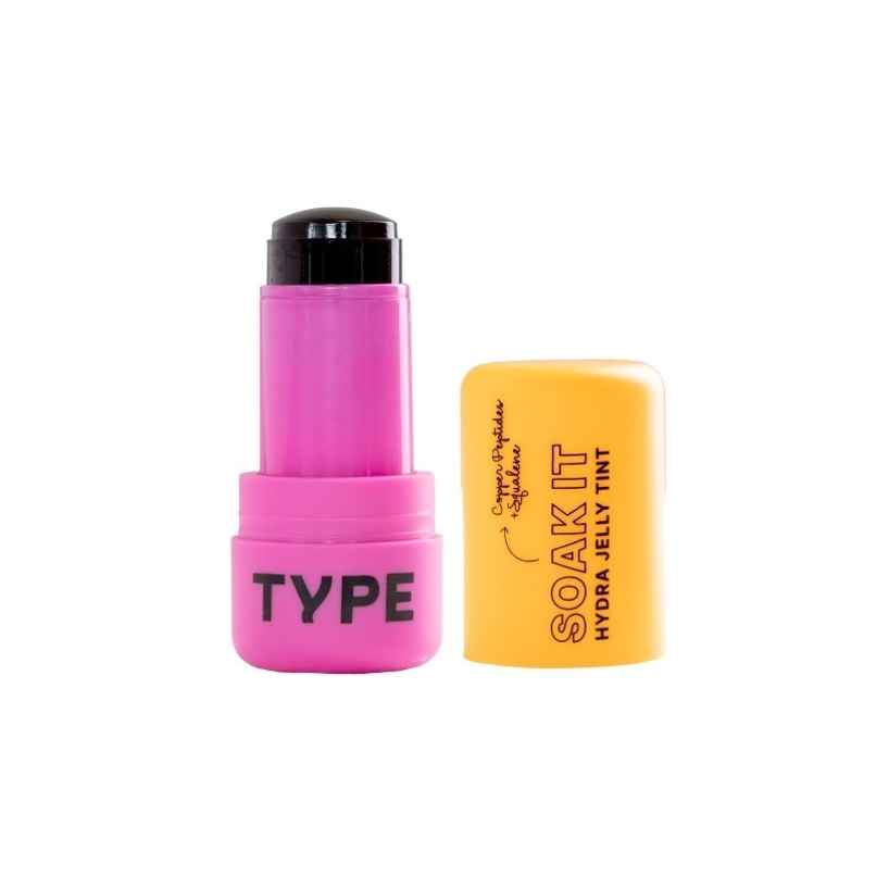 Type Beauty Inc Soak It Hydra Jelly Tint | For Cheeks - Lips and Eyes | Black Cherry 84