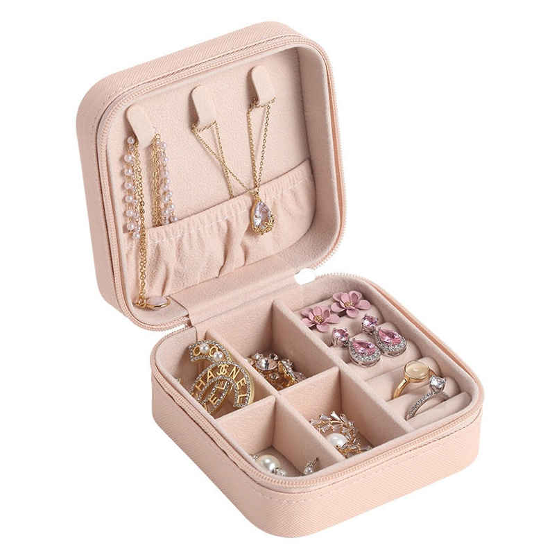 Just Lil Things Travel Jewelry Organizer Storage Box For Rings, Earrings, And Necklaces | Jltjk0015