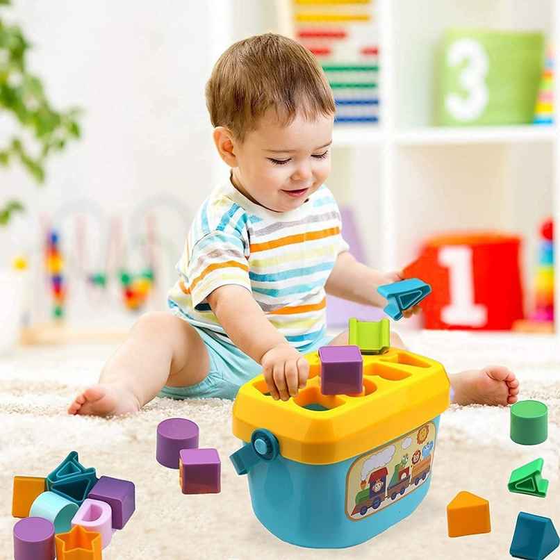 Fablue First Block Shape And Abcd Shape Sorter Toy For Kids - Learning And Educational Toy
