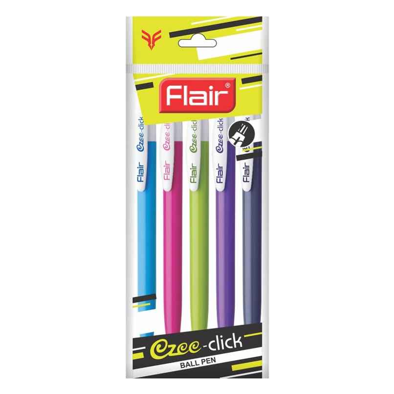Flair Ezee Click Pen Pack Of 5