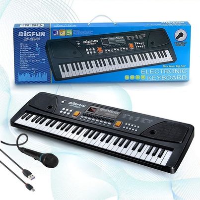 Fablue 37 Key Piano Keyboard Toy for Kids and Adults - Piano with Microphone - Musical Toy for Kids