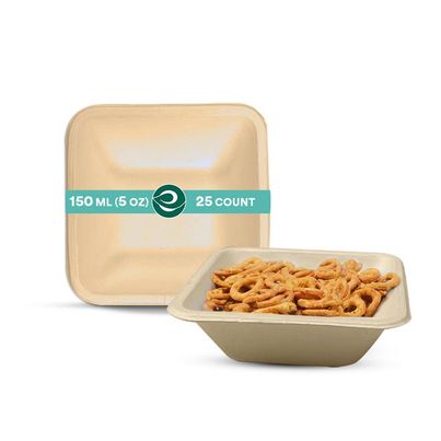 Eco Soul 150 ml Square | 25 Count | Disposable Bowl Eco Soul 150 ml Square | 25 Count | Disposable Bowl