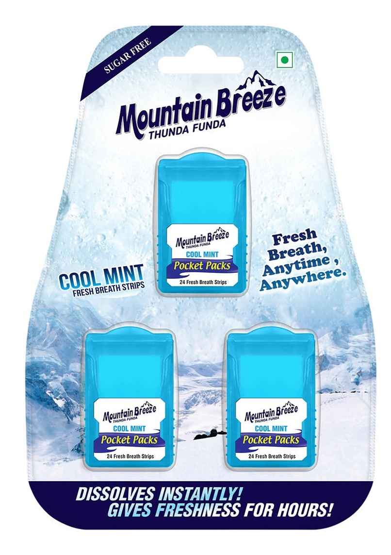 MOUNTAIN BREEZE Sugar Free Strip | Coolmint