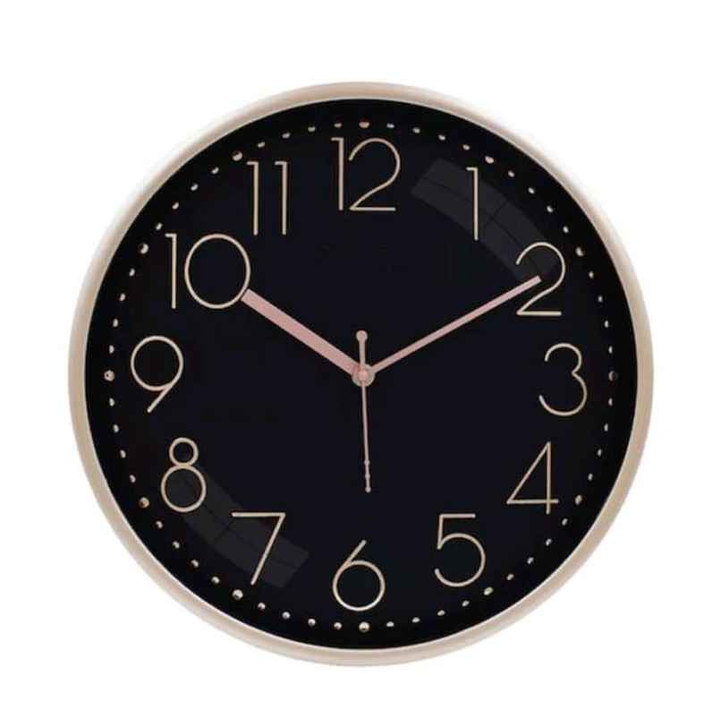 Homeharmony 12 Inch Modern Plastic Stylish Non Ticking Silent Analog Wall Clock - Rose Gold Homeharmony 12 Inch Modern Plastic Stylish Non Ticking Silent Analog Wall Clock - Rose Gold