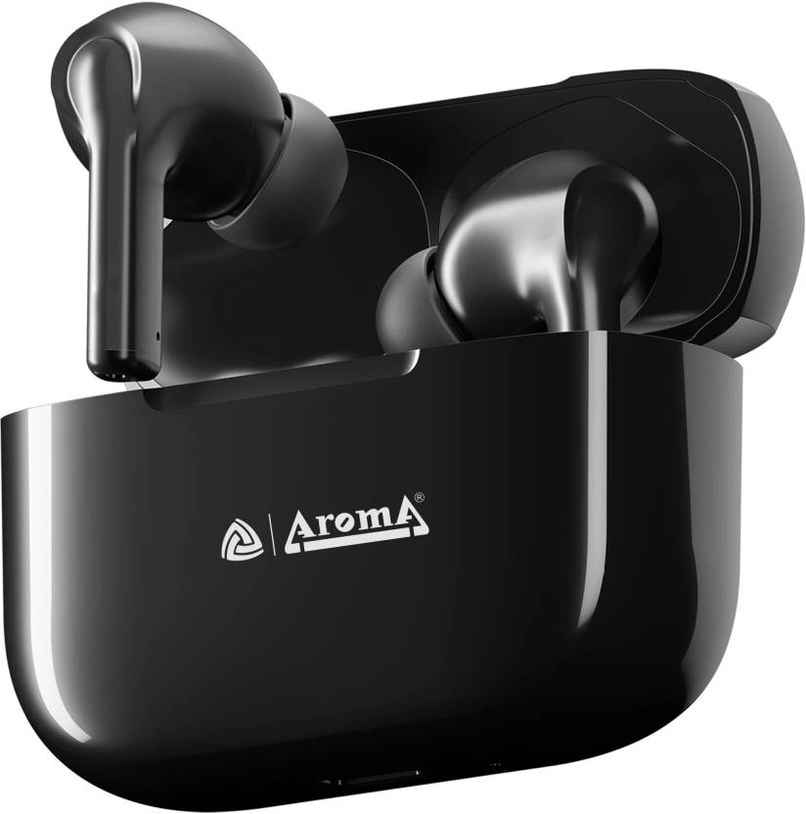 Aroma NB137 Dive - 60 Hours Playback | TWS | Fast Charing | Dual Device Compatible | Black