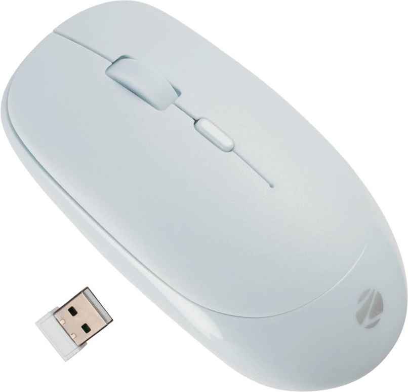 Zebronics Leopard Wireless Mouse, 2.4GHz, 1600 DPI, Silent Click, Mac, Laptop, Computer - Blue