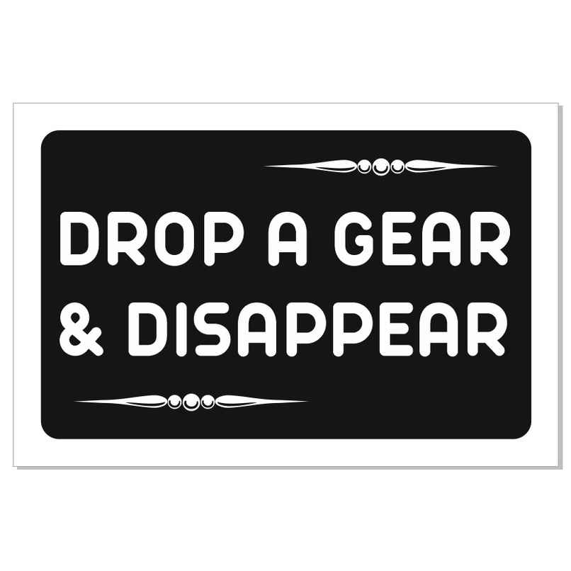 Samsidhi Auto Drop a Gear Car Sticker