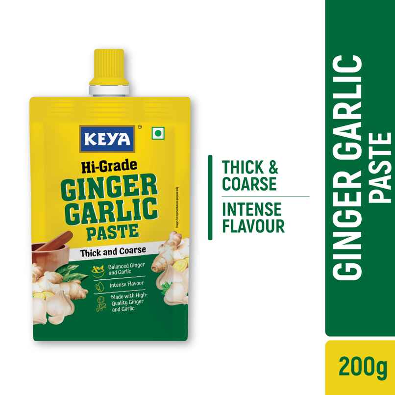 Keya Hi-Grade Ginger Garlic Paste | Balanced Ginger Garlic with Intense Flavour