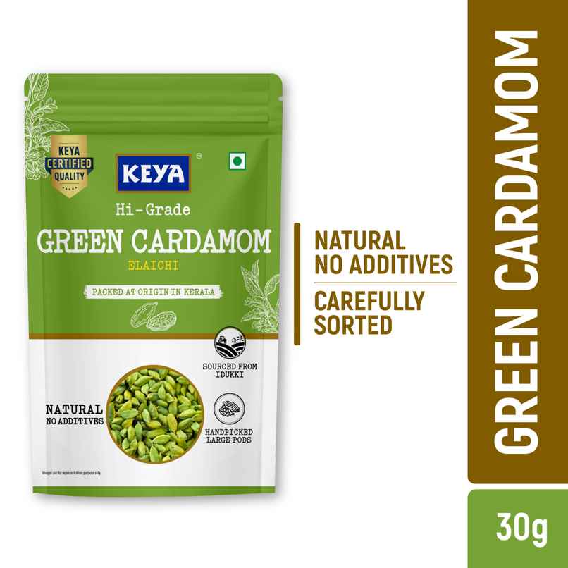 Keya Hi-Grade Green Cardamom Whole - Elaichi Green | Natural | No Additives