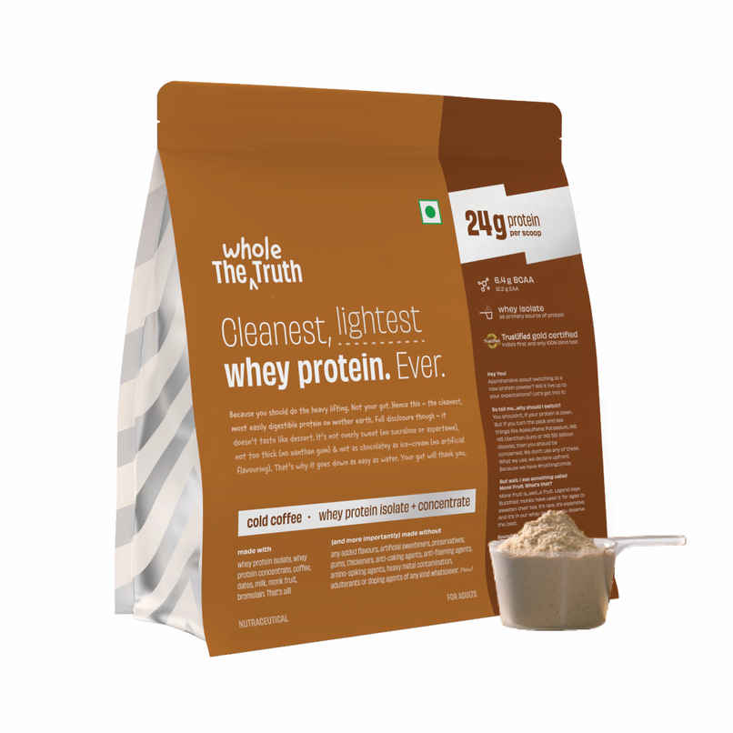 The Whole Truth Whey Protein Powder Cold Coffee (24g Protein Per Scoop) The Whole Truth Whey Protein Powder Cold Coffee (24g Protein Per Scoop)